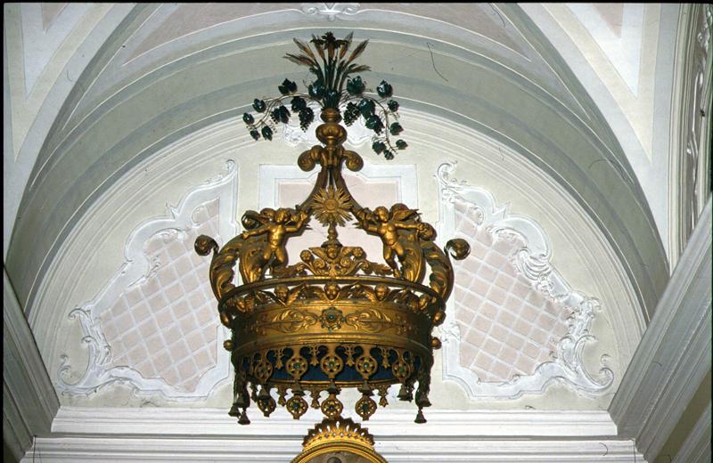 corona pensile - manifattura veneta (fine/inizio secc. XIX/ XX)