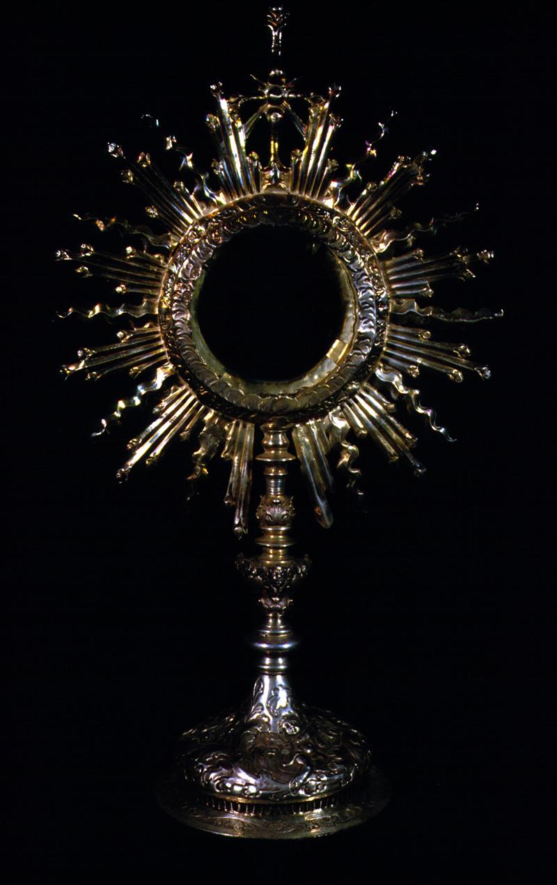 ostensorio - a raggiera - manifattura veneta (prima metà sec. XVIII)