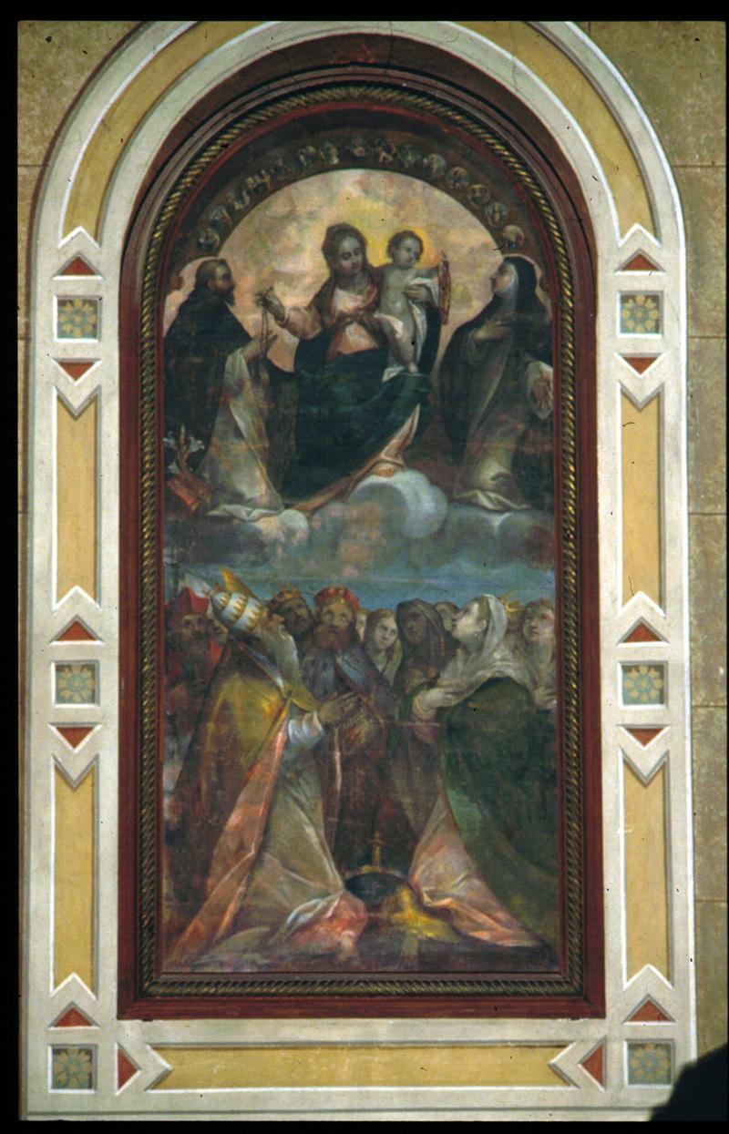 Madonna del Rosario (dipinto) - bottega veneta (fine/inizio secc. XVI/ XVII)