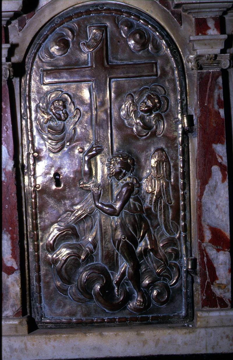 angelo (sportello di tabernacolo, elemento d'insieme) - manifattura veneta (sec. XVIII)