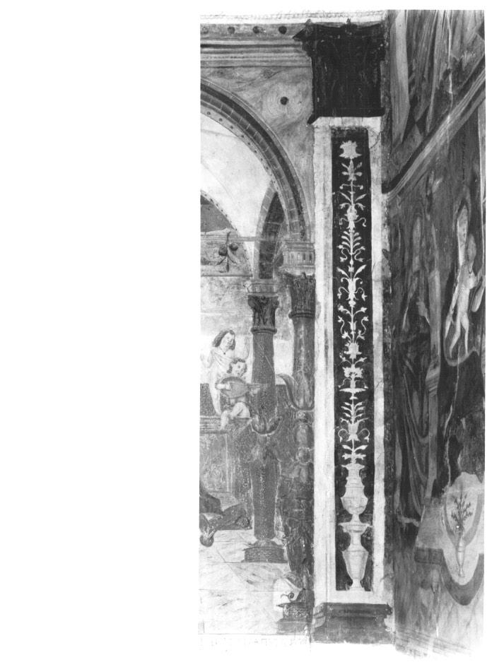 motivo decorativo a candelabra (decorazione pittorica) di Zago Antonio (secc. XV/ XVI)