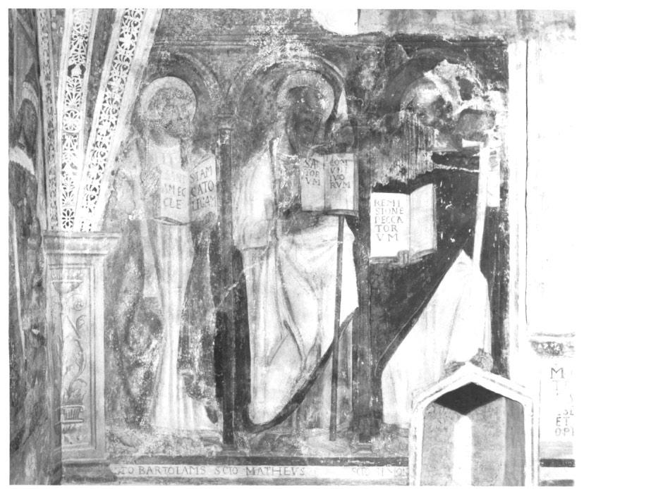 apostoli con gli articoli del Credo (dipinto) di Zago Antonio (sec. XV)