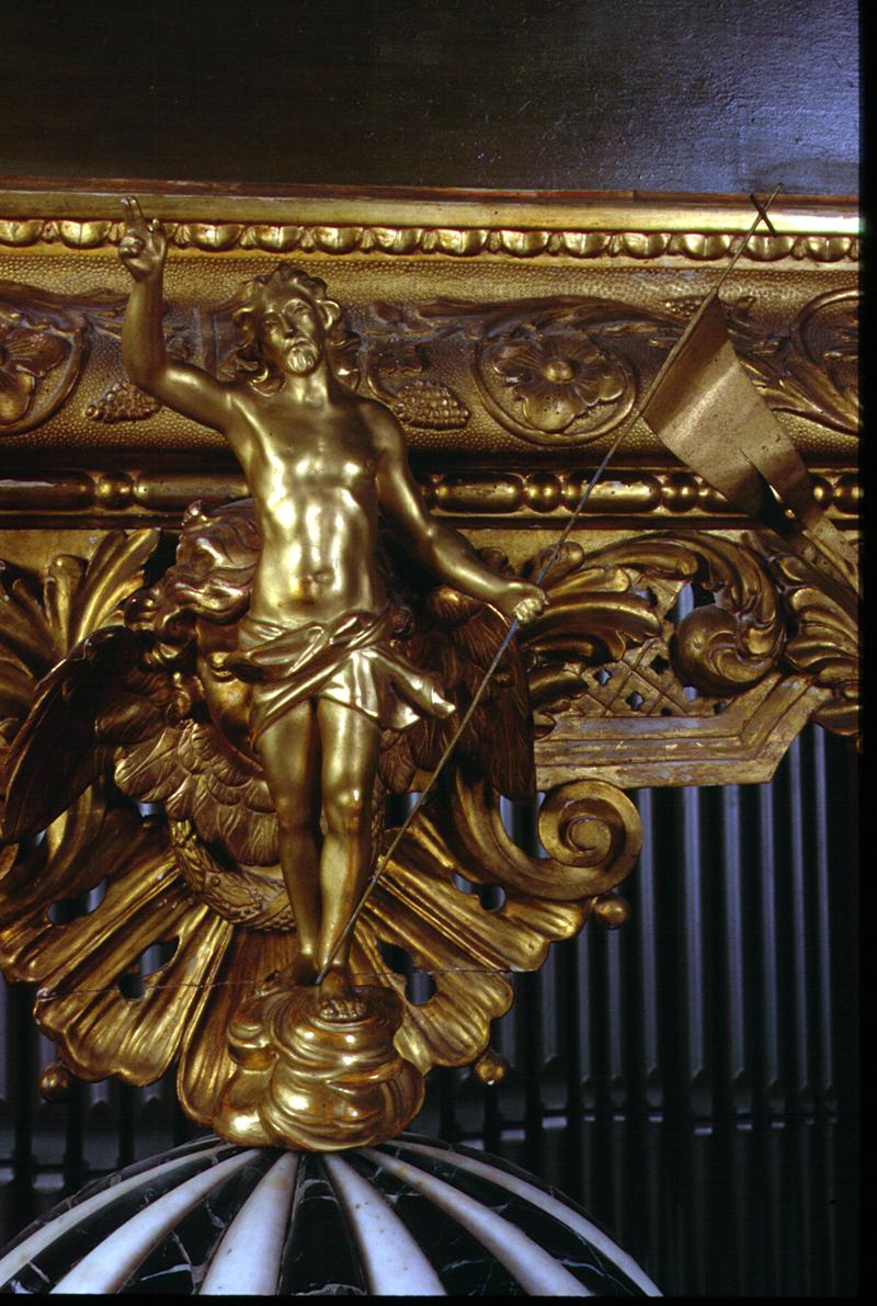 Cristo risorto benedicente (scultura, elemento d'insieme) - manifattura veneta (inizio sec. XVIII)