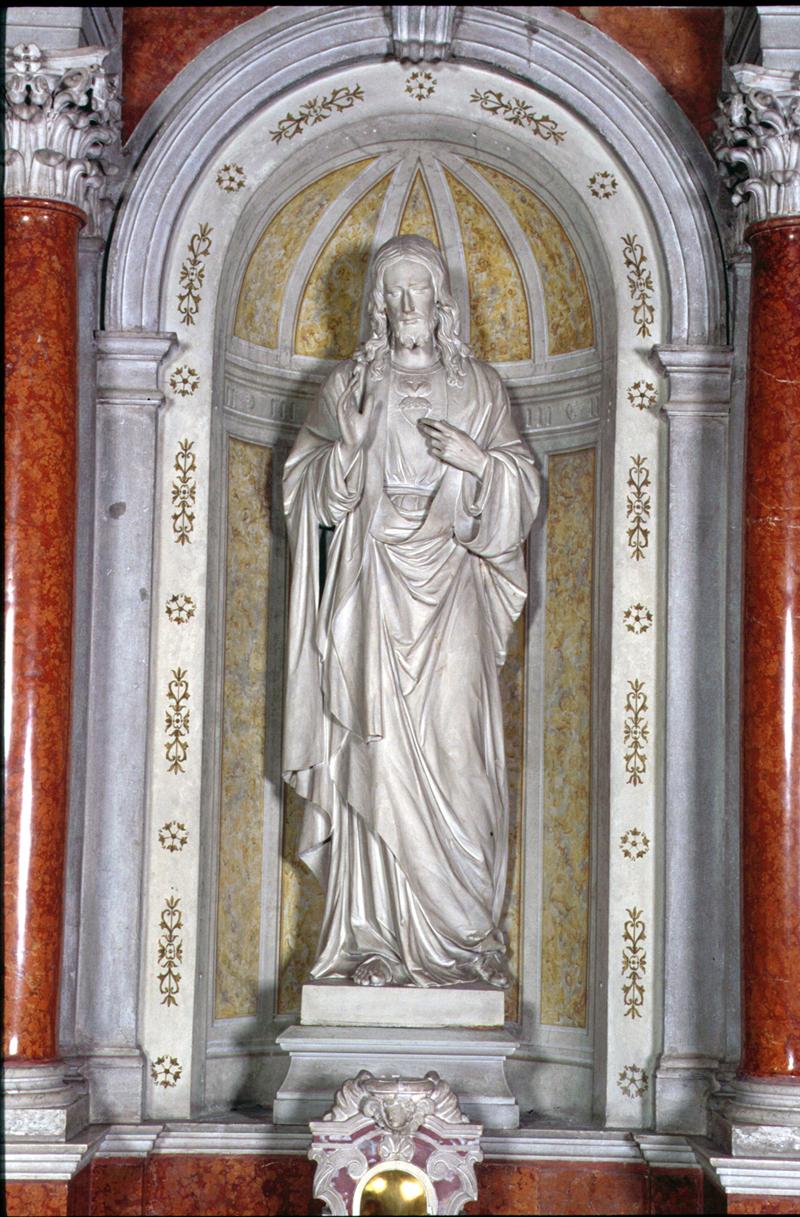 Cristo benedicente (scultura, elemento d'insieme) di Martiner Francesco (attribuito) - ambito veneto (sec. XX)