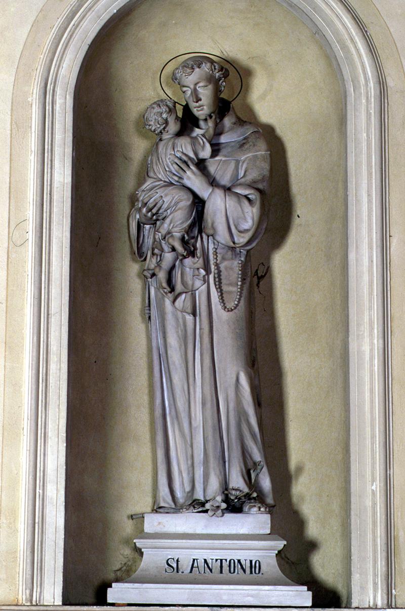 Sant'Antonio da Padova (scultura) di Martiner Francesco (attribuito) - ambito veneto (sec. XX)