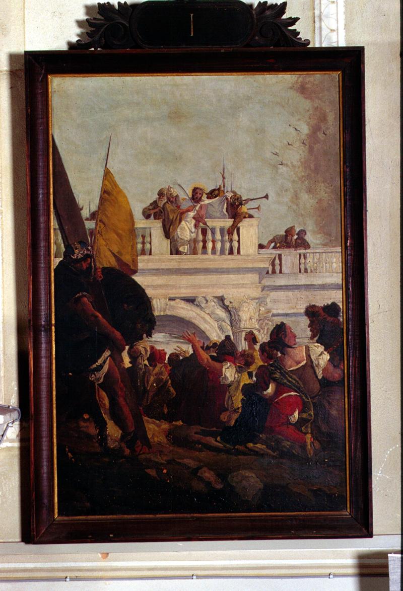 stazione I: Gesù condannato a morte (Via Crucis) di Cadorin Guido - ambito veneto (sec. XX)