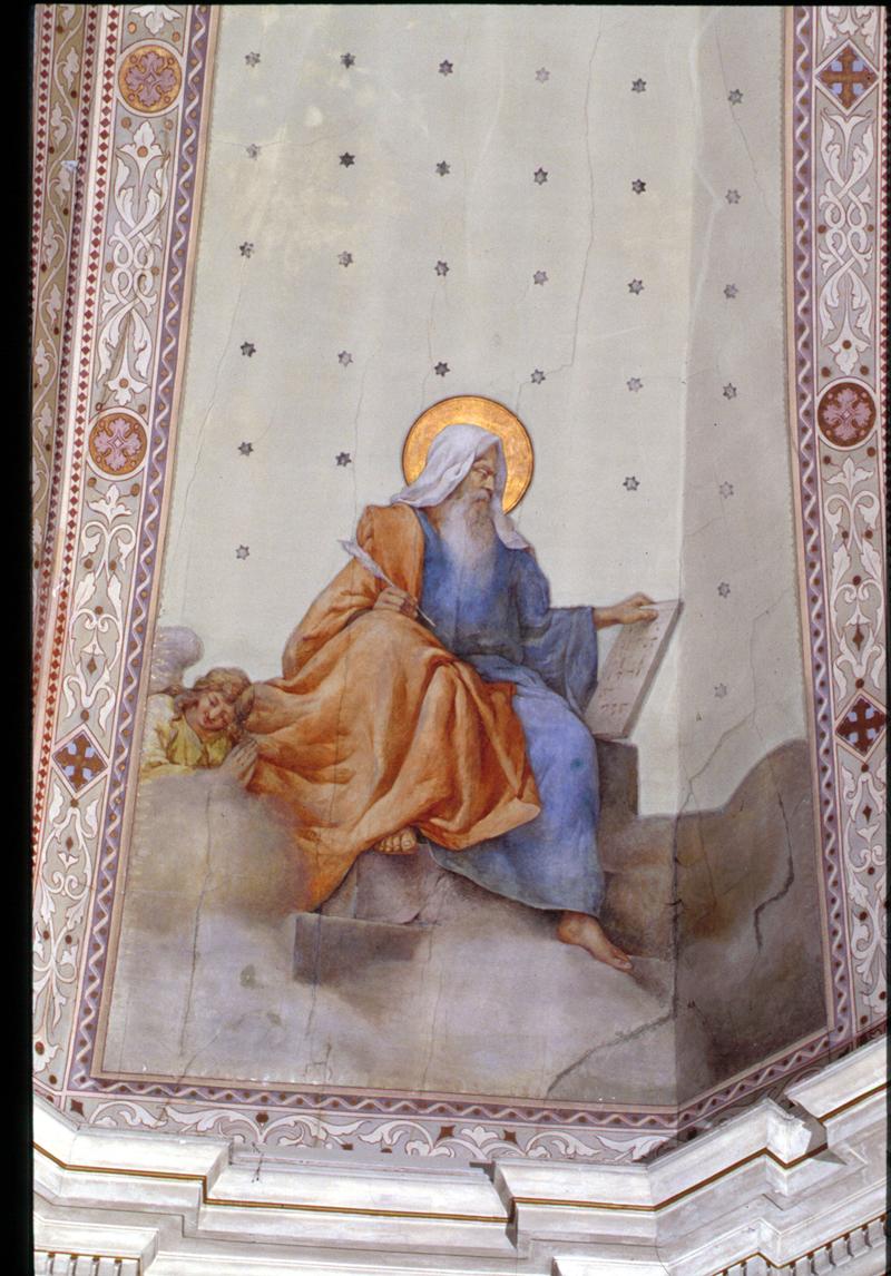 San Matteo Evangelista (dipinto, elemento d'insieme) di Beni Antonio - ambito veneto (inizio sec. XX)