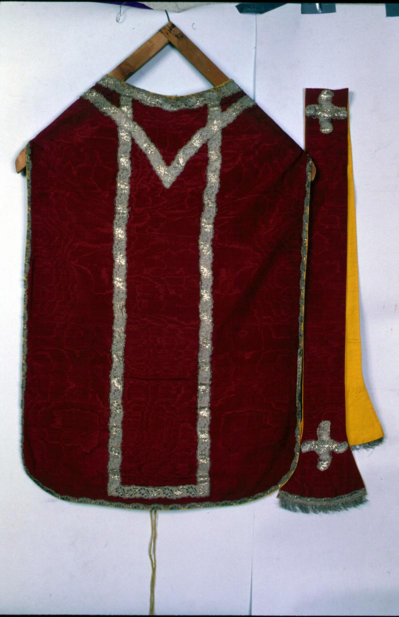 stola, elemento d'insieme - manifattura veneta (sec. XIX)