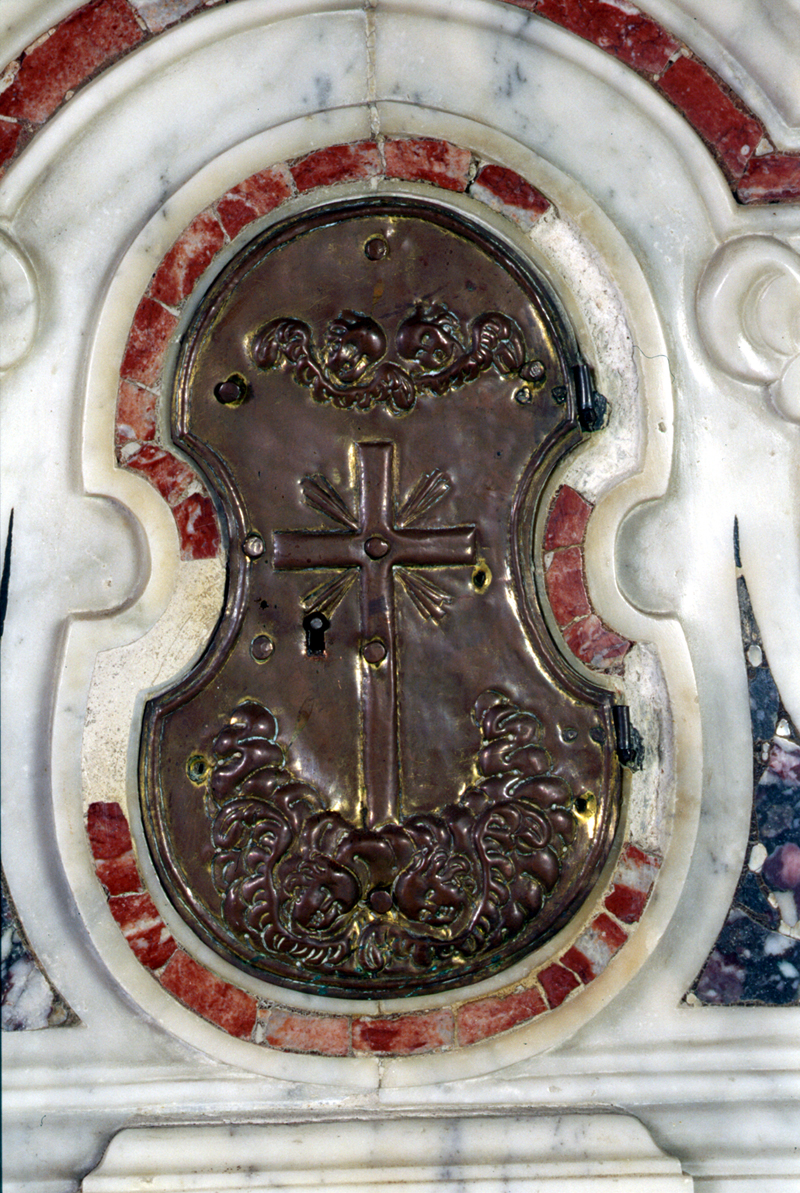sportello di tabernacolo, elemento d'insieme - manifattura veneta (sec. XVIII)