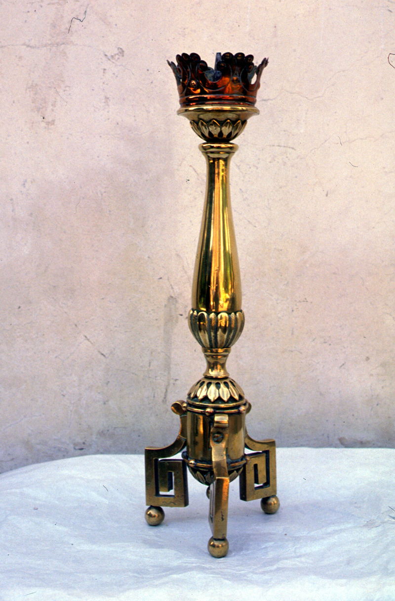 candeliere d'altare, serie - manifattura veneta (sec. XIX)