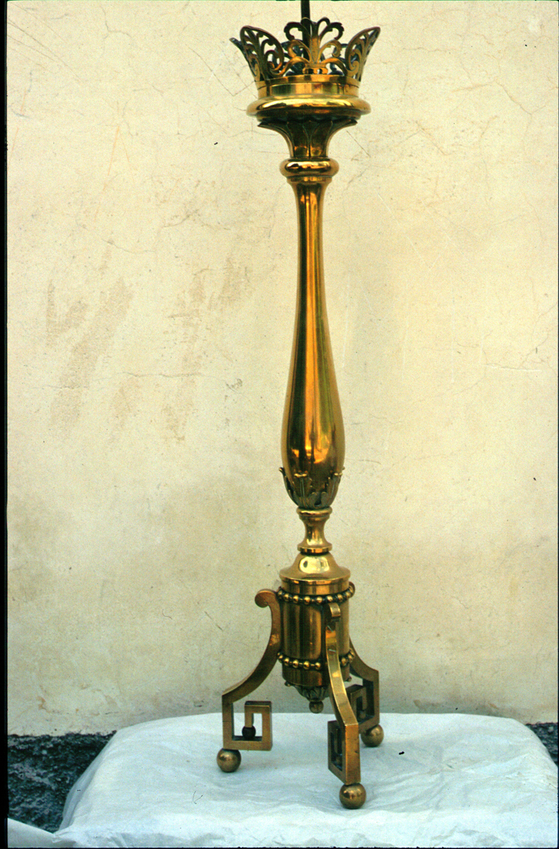 candeliere d'altare, serie - bottega veneta (sec. XIX)