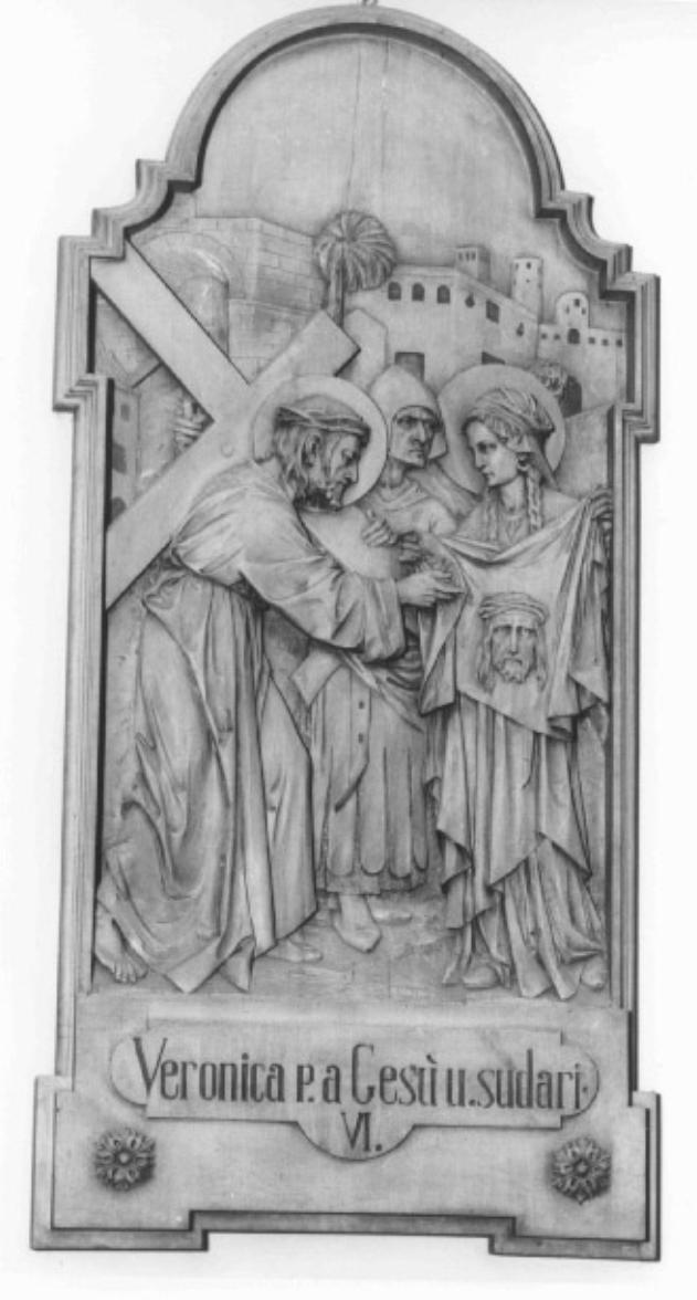 La Veronica (rilievo) di Obletter Giulio (bottega) - produzione della val Gardena (inizio sec. XX)