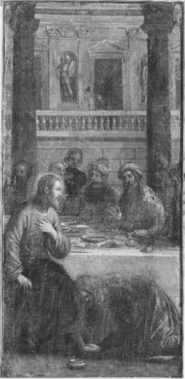 Cena in casa di Simone (dipinto) di Damini Pietro (sec. XVII)