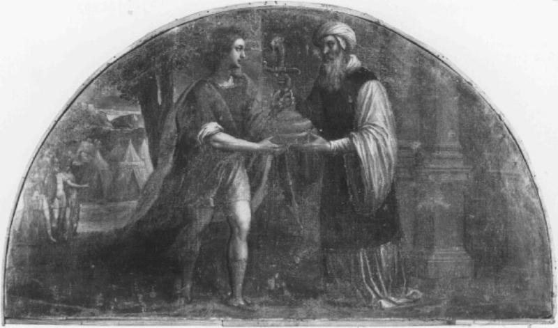 L'offerta dei pani a Melchisedech (dipinto) di Damini Pietro (sec. XVII)