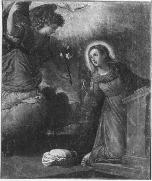 Annunciazione (dipinto) di Damini Pietro (sec. XVII)