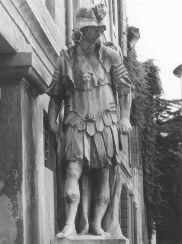 Soldato in armatura (statua) di Marinali Orazio (scuola) (primo quarto sec. XVIII)
