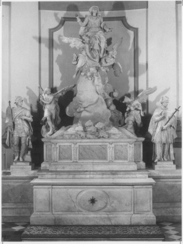 assunzione della Madonna (gruppo scultoreo) di Bernardi Giuseppe detto Torrettino (sec. XVIII)