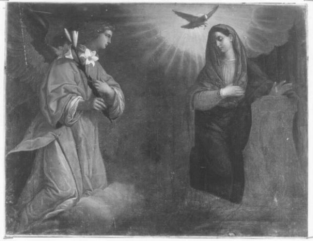 Annunciazione (dipinto) di Damini Pietro (sec. XVII)