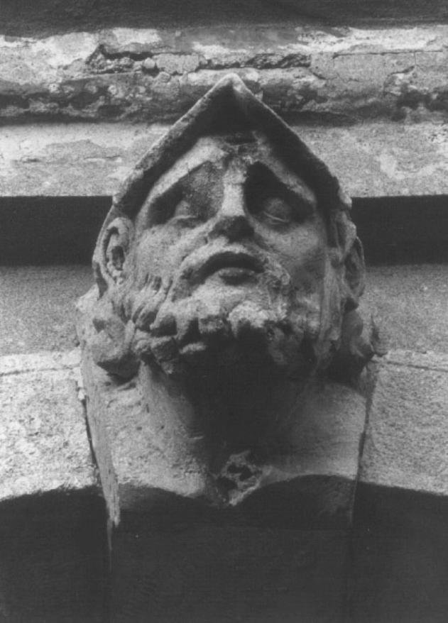testa barbuta (scultura) - ambito veneto (secc. XVI/ XVII)