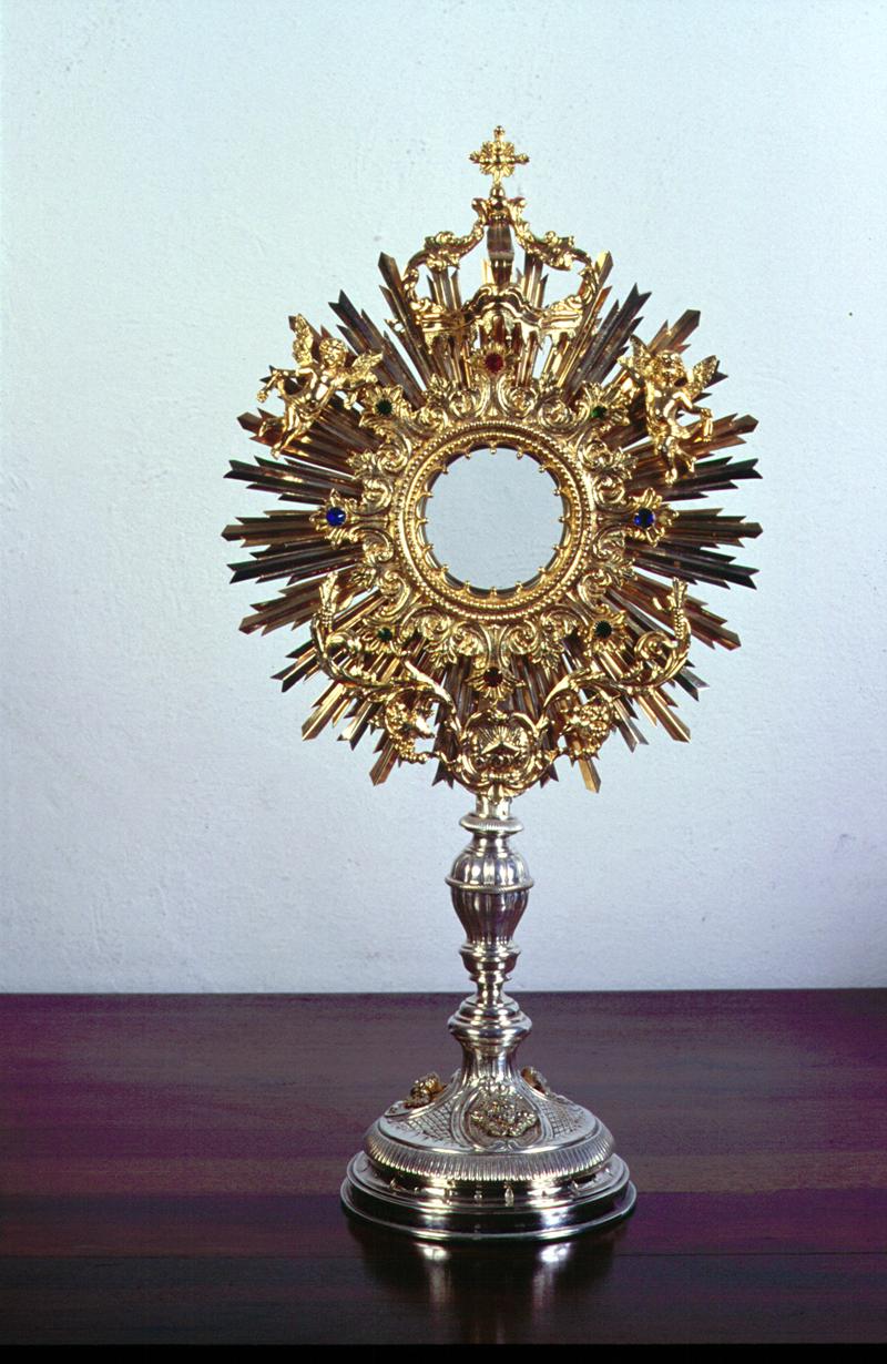 ostensorio - a raggiera - manifattura veneta (prima metà sec. XX)