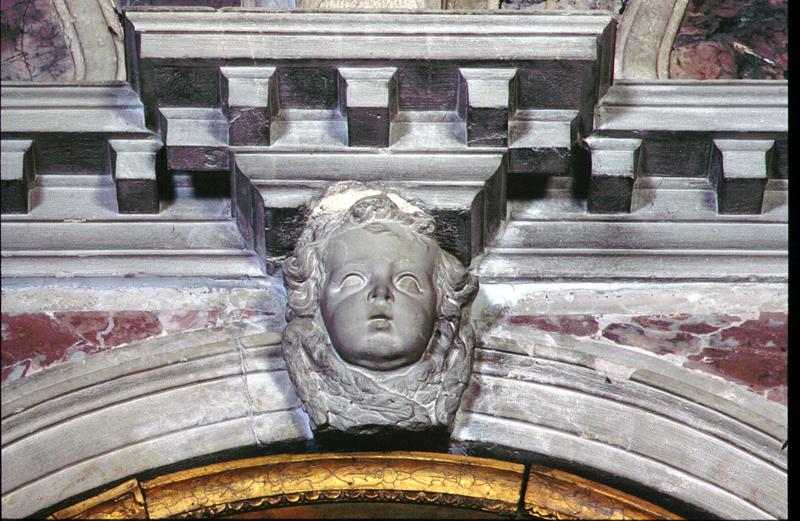 angelo (decorazione plastica, elemento d'insieme) - manifattura veneta (sec. XVII)