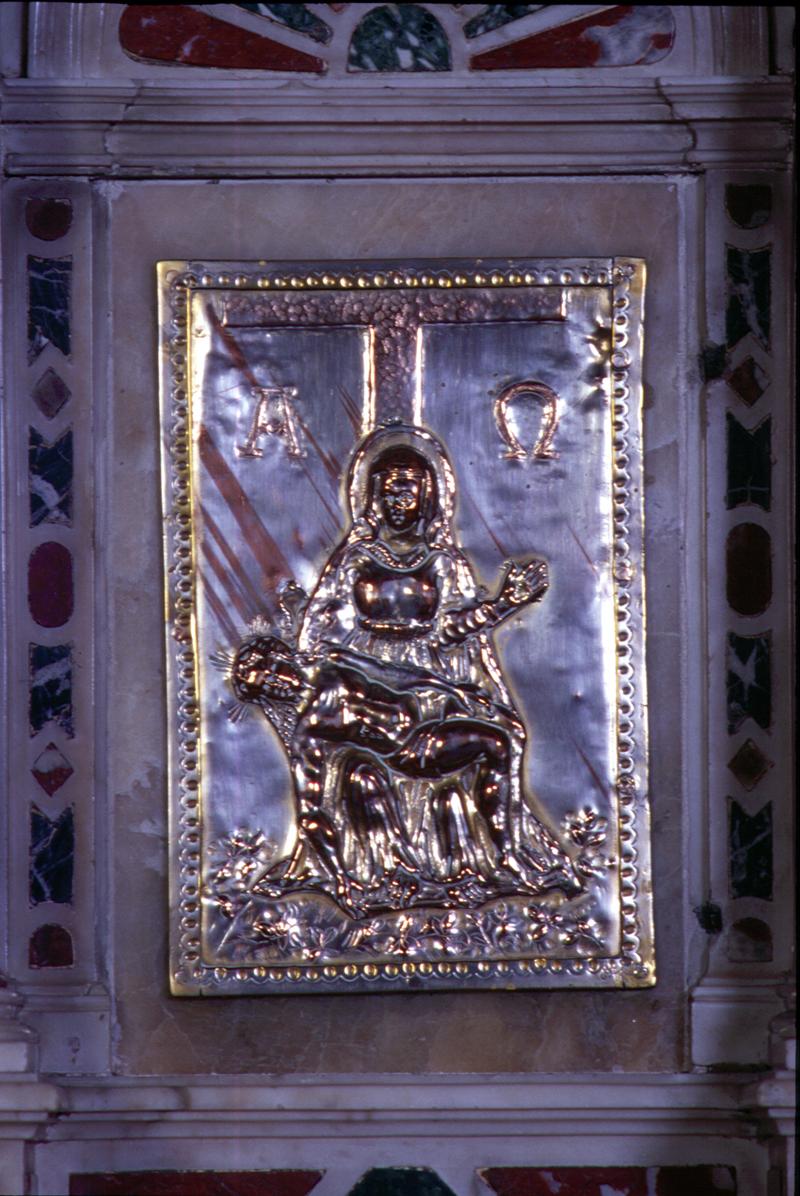 Pietà (sportello di tabernacolo, elemento d'insieme) - manifattura veneta (sec. XIX)