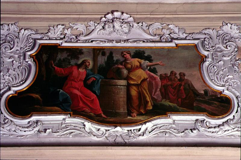 Cristo incontra la Samaritana (dipinto) di Zompini Gaetano (attribuito) - ambito veneto (metà sec. XVIII)