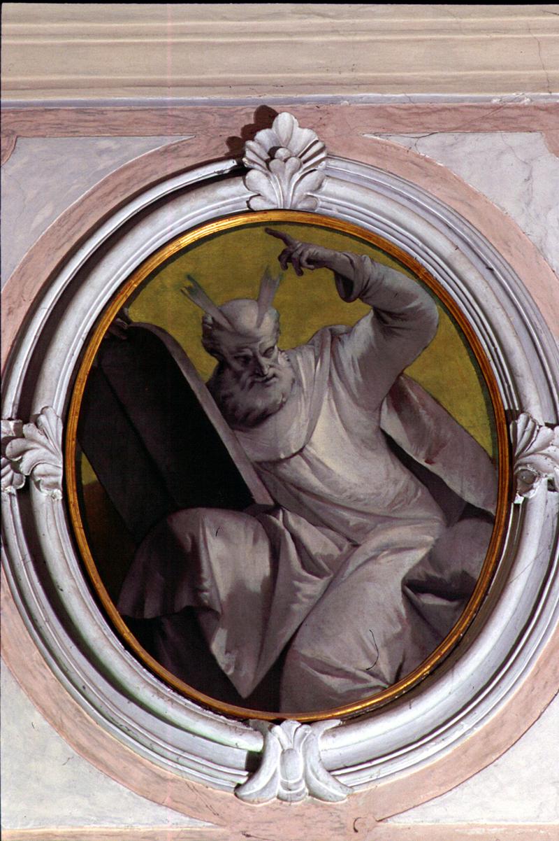 Mosè con le tavole della legge (dipinto) di Zugno Francesco (attribuito) - ambito veneto (sec. XVIII)