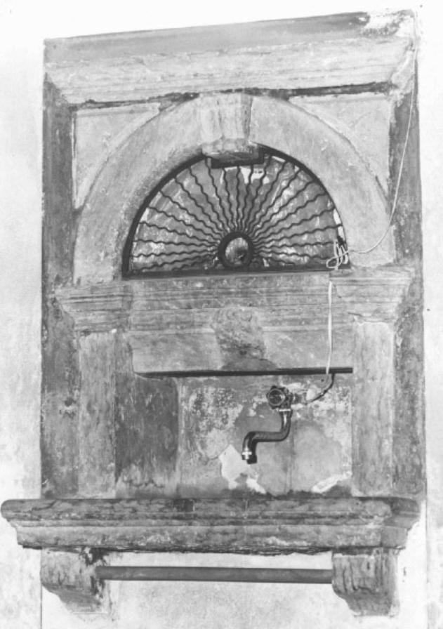 lavabo da sacrestia - ambito veneto (sec. XVII)