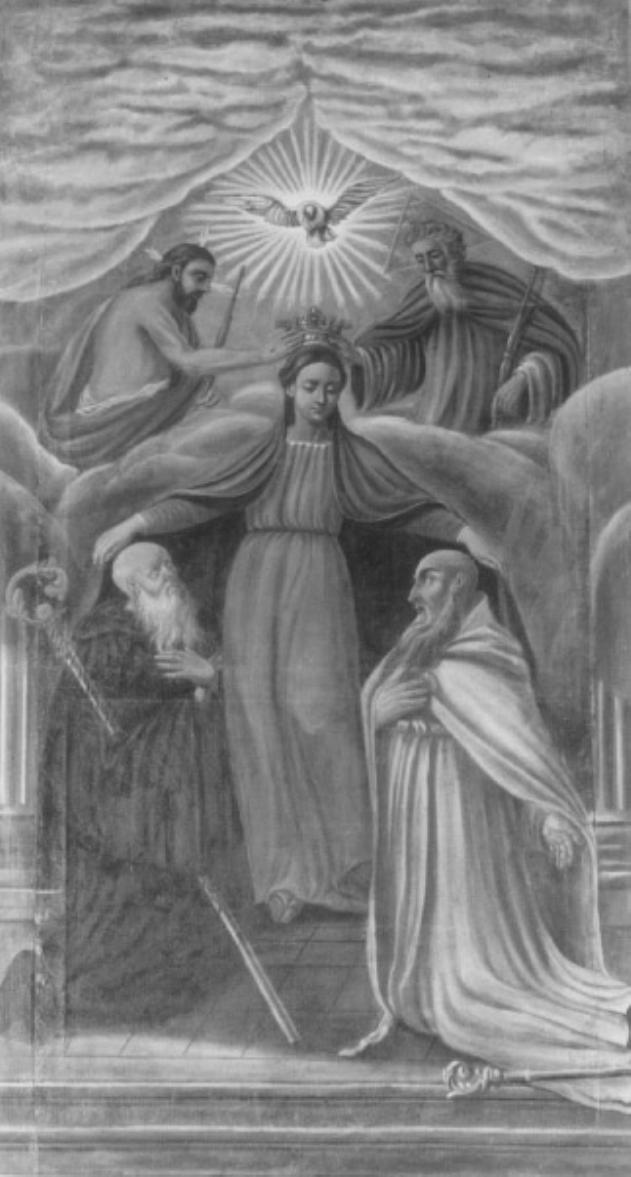 Madonna Assunta con San Benedetto e San Romualdo (dipinto) - ambito veneto (sec. XVII)