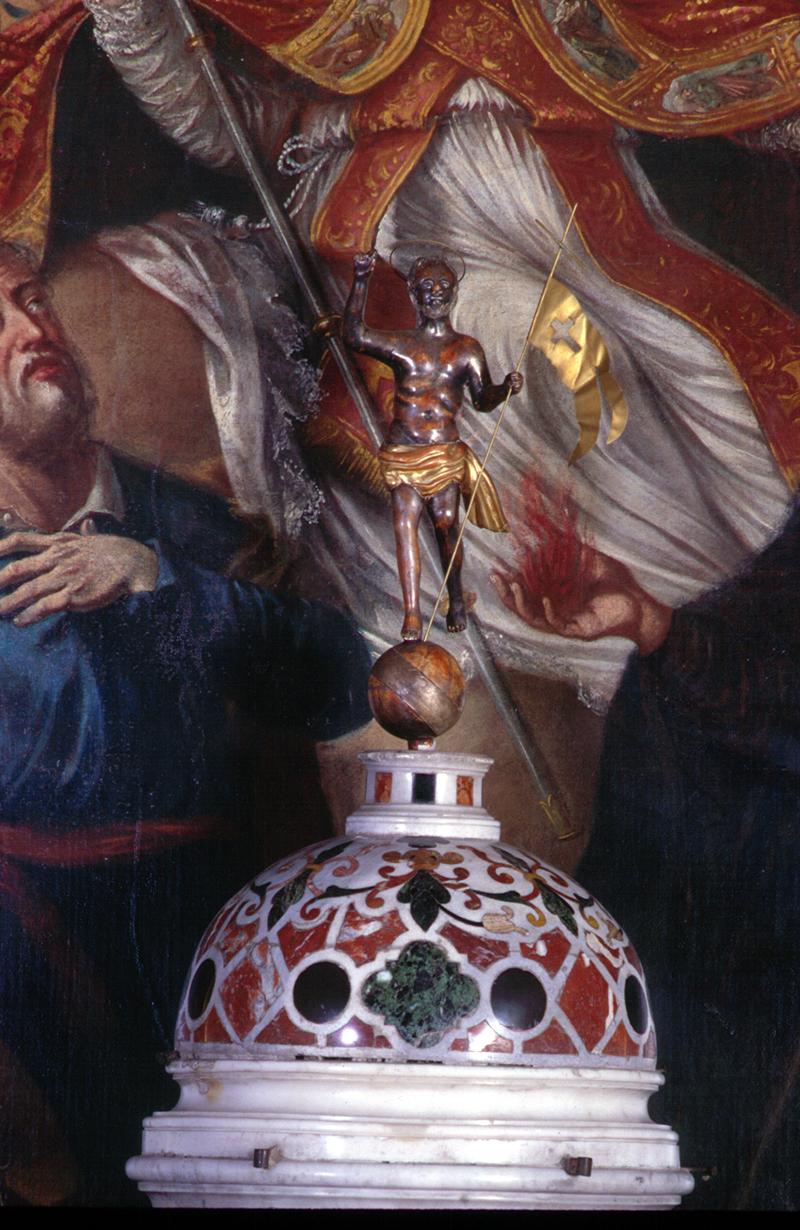 Cristo risorto benedicente (scultura, elemento d'insieme) - manifattura veneta (prima metà sec. XVIII)