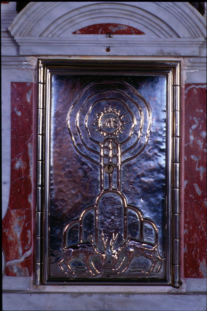 sportello di tabernacolo, elemento d'insieme - manifattura veneta (inizio sec. XX)