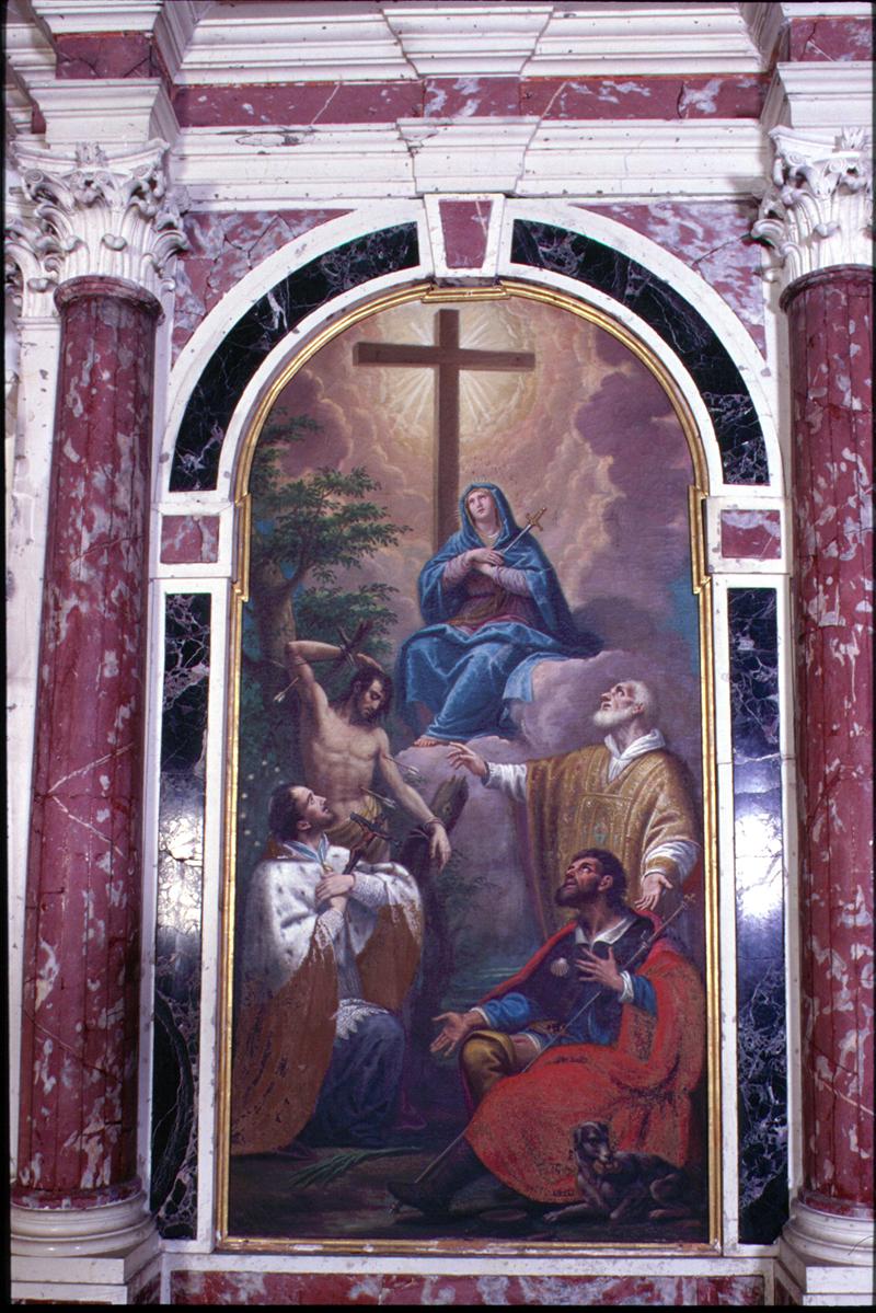 Madonna Addolorata tra Santi (dipinto) - ambito veneto (fine sec. XVII)