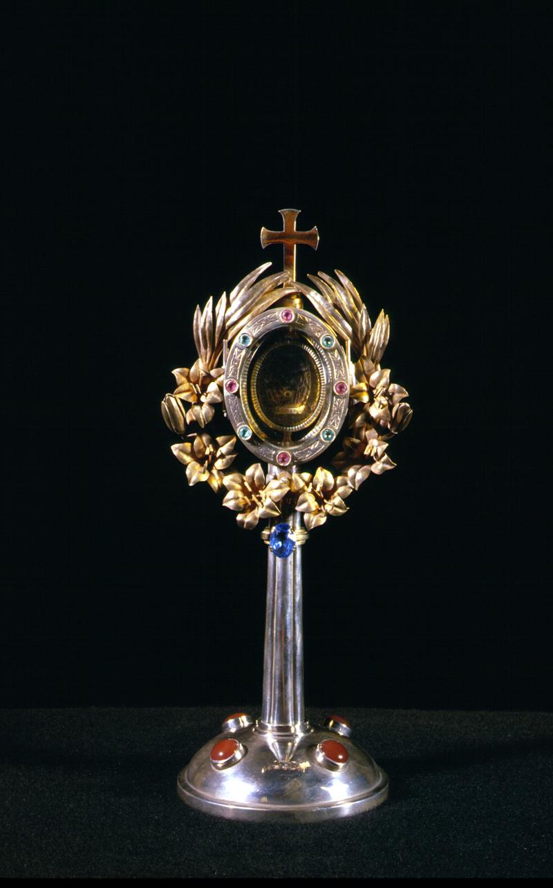 reliquiario - a ostensorio - bottega veneta (prima metà sec. XX)