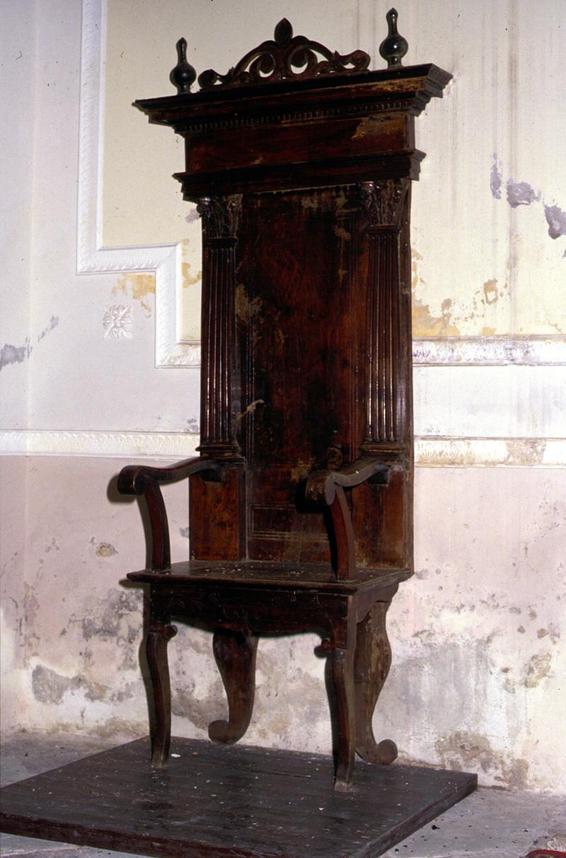 cattedra episcopale - manifattura veneta (sec. XIX)