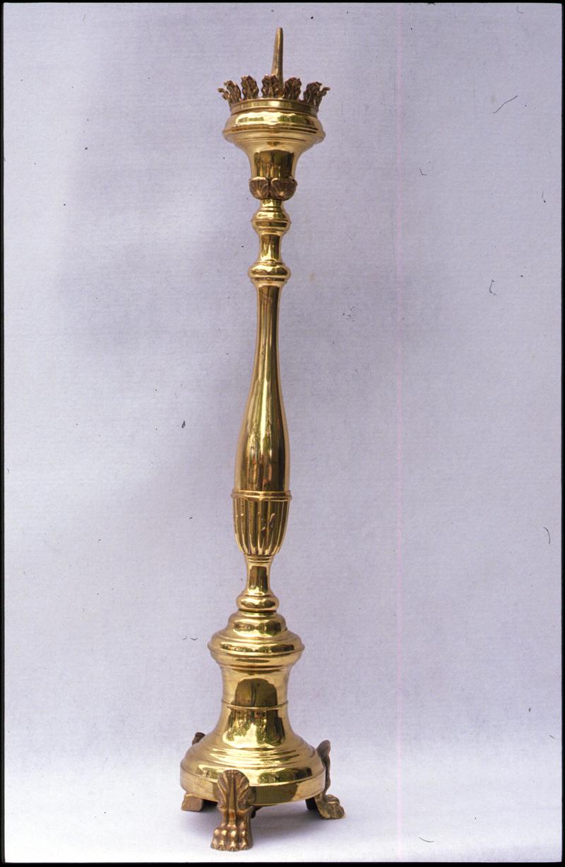 candeliere d'altare, serie - bottega veneta (fine sec. XIX)