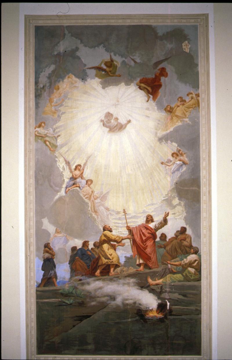 Gesù Bambino appare agli apostoli (dipinto) di Bordignon Noè (attribuito) - ambito veneto (sec. XIX)