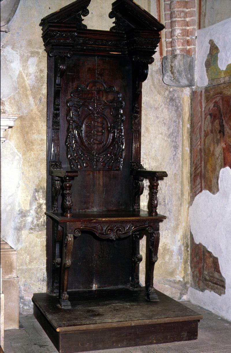 cattedra episcopale - bottega veneta (sec. XVII)