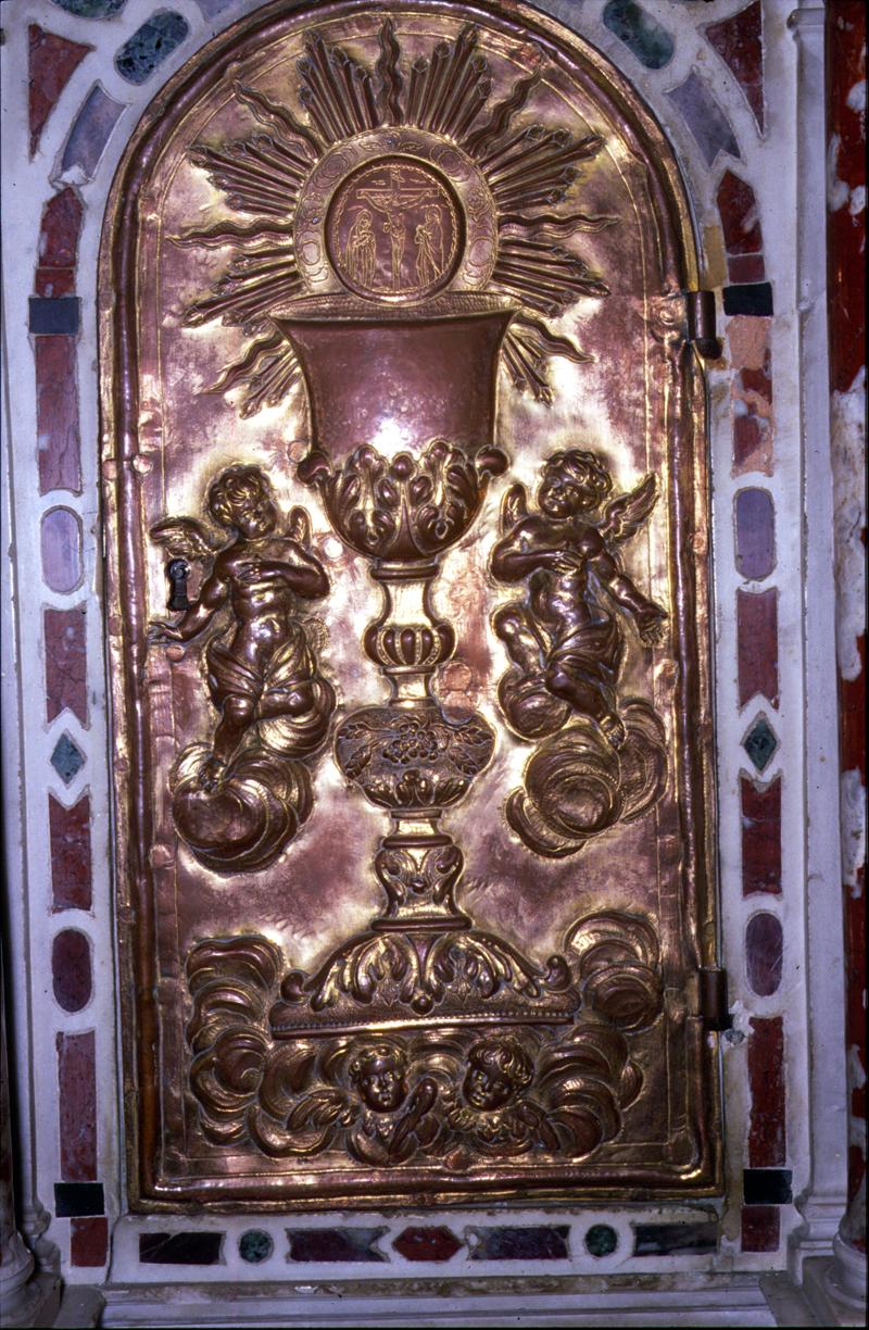 sportello di tabernacolo, elemento d'insieme - bottega veneta (metà sec. XVIII)