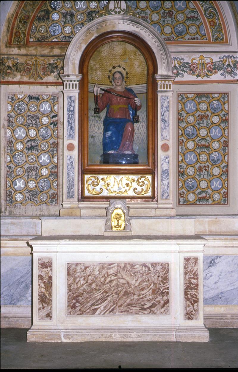 mensa d'altare, elemento d'insieme - manifattura veneta (inizio sec. XX)