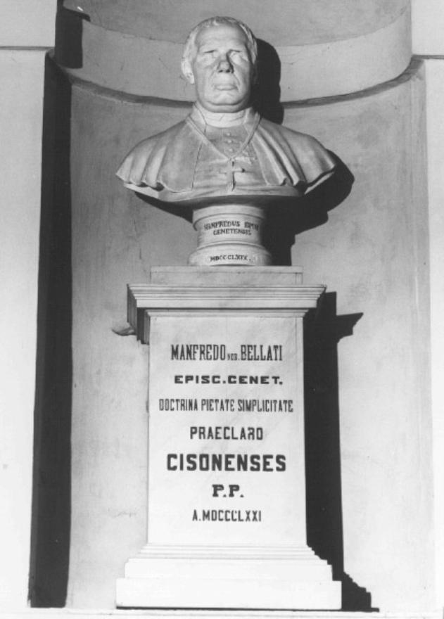 busto ritratto del vescovo Manfredo Bellati (scultura) di Casagrande Marco - ambito veneto (sec. XIX)
