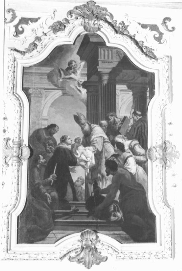 presentazione di Gesù al tempio (dipinto) di Dall'Oglio Bartolomeo (attribuito) - ambito veneto (secc. XVIII/ XIX)