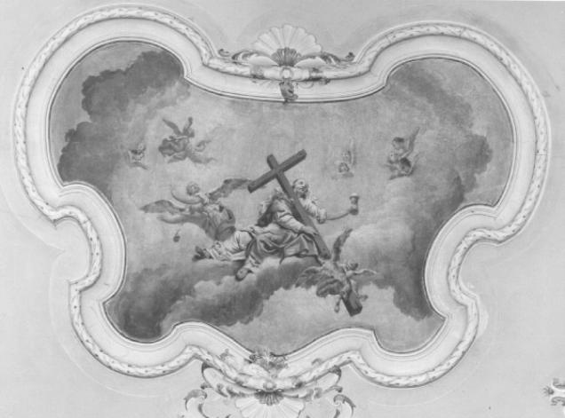 La Fede e il trionfo della croce (dipinto) di Dall'Oglio Egidio - ambito trevigiano (sec. XVIII)