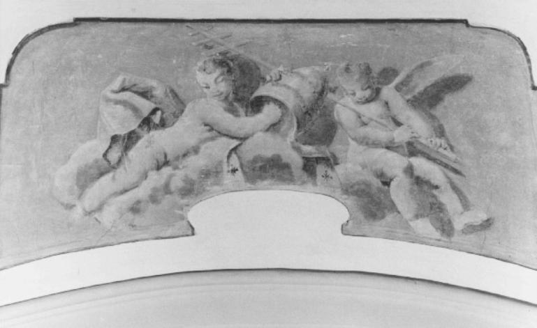 angeli (dipinto) di Dall'Oglio Egidio (attribuito) - ambito veneto (sec. XVIII)