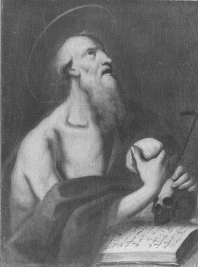 San Girolamo (dipinto) di Dall'Oglio Egidio (attribuito) - ambito veneto (sec. XVIII)