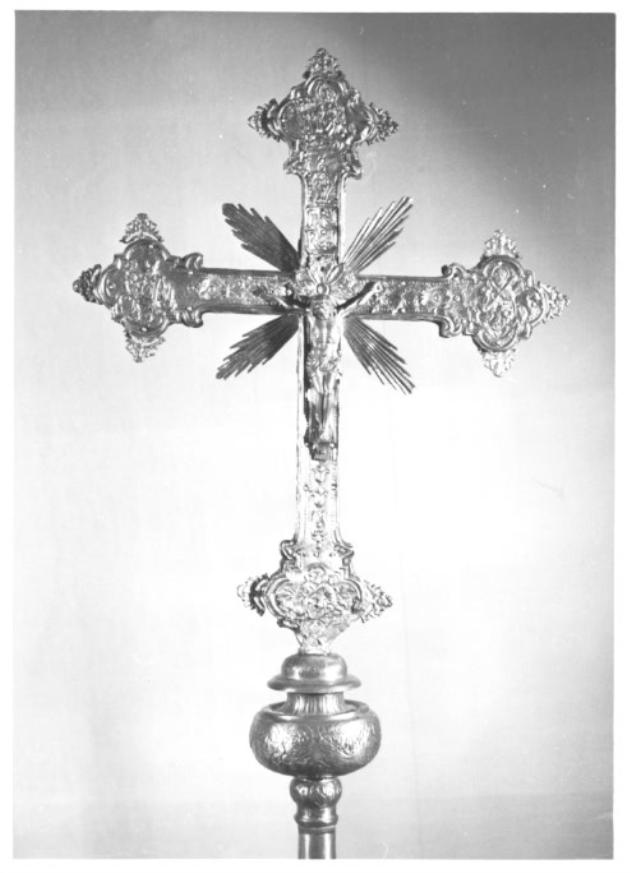 croce processionale - ambito veneto (fine, seconda metà sec. XVI, sec. XIX)
