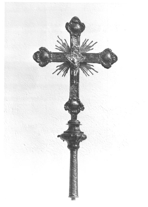croce processionale - ambito veneto (secc. XVIII/ XIX)