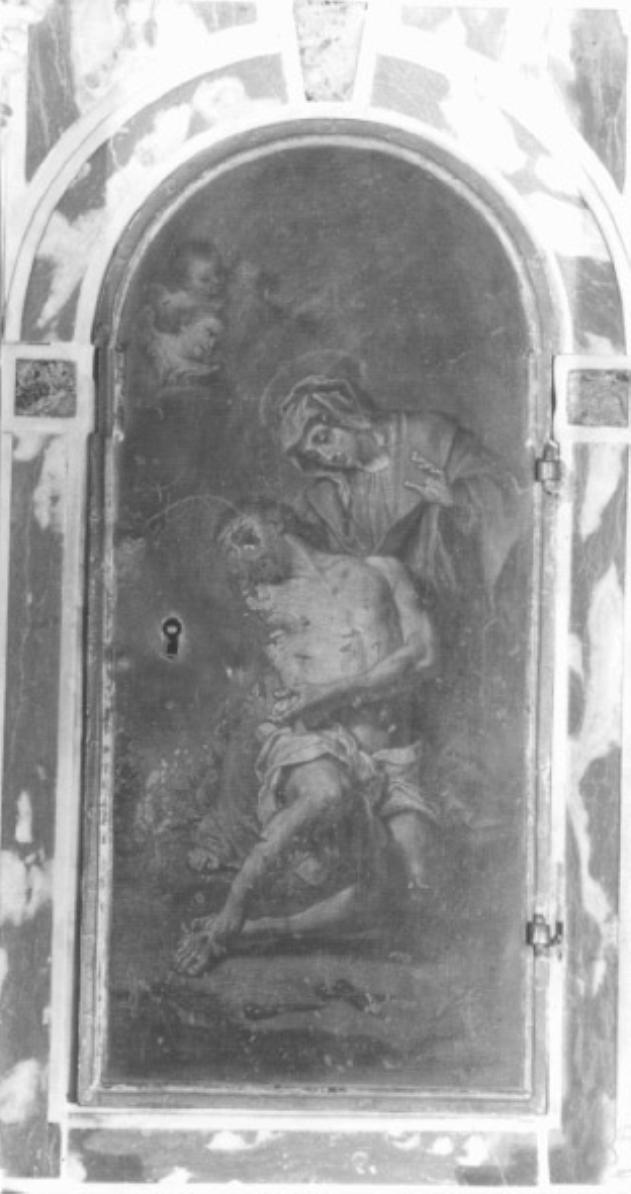 Pieta' (sportello di tabernacolo) - ambito veneto (metà sec. XVIII)