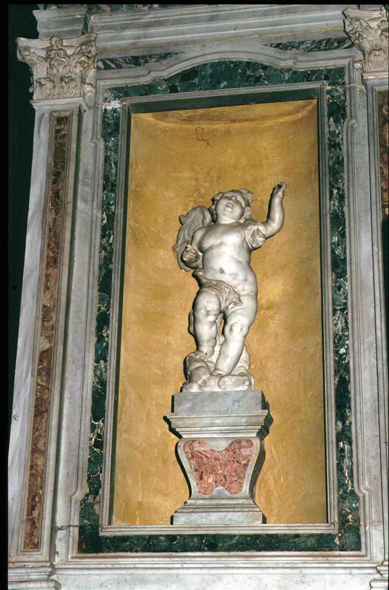 angioletto (scultura, elemento d'insieme) - manifattura veneta (fine/inizio secc. XVII/ XVIII)
