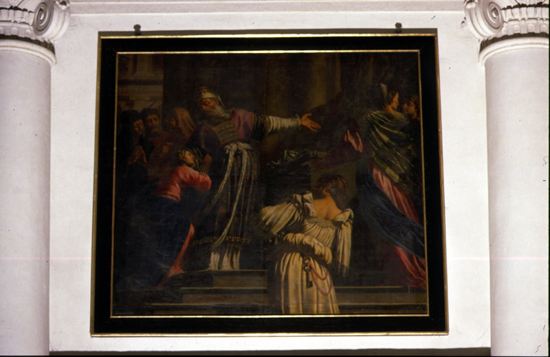 presentazione di Maria al tempio (dipinto) di Minorello Francesco (attribuito) - ambito veneto (prima metà sec. XVII)